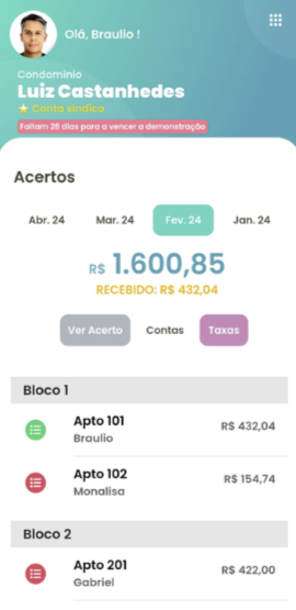 Tela do aplicativo eChef